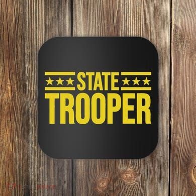 State Trooper Police Uniform Costume Coaster