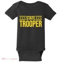 State Trooper Police Uniform Costume Baby Bodysuit thumb 0