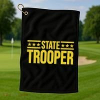 State Trooper Police Uniform Costume Golf Towel thumb 1