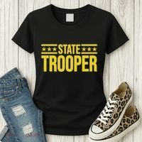 State Trooper Police Uniform Costume Women's T-Shirt thumb 3