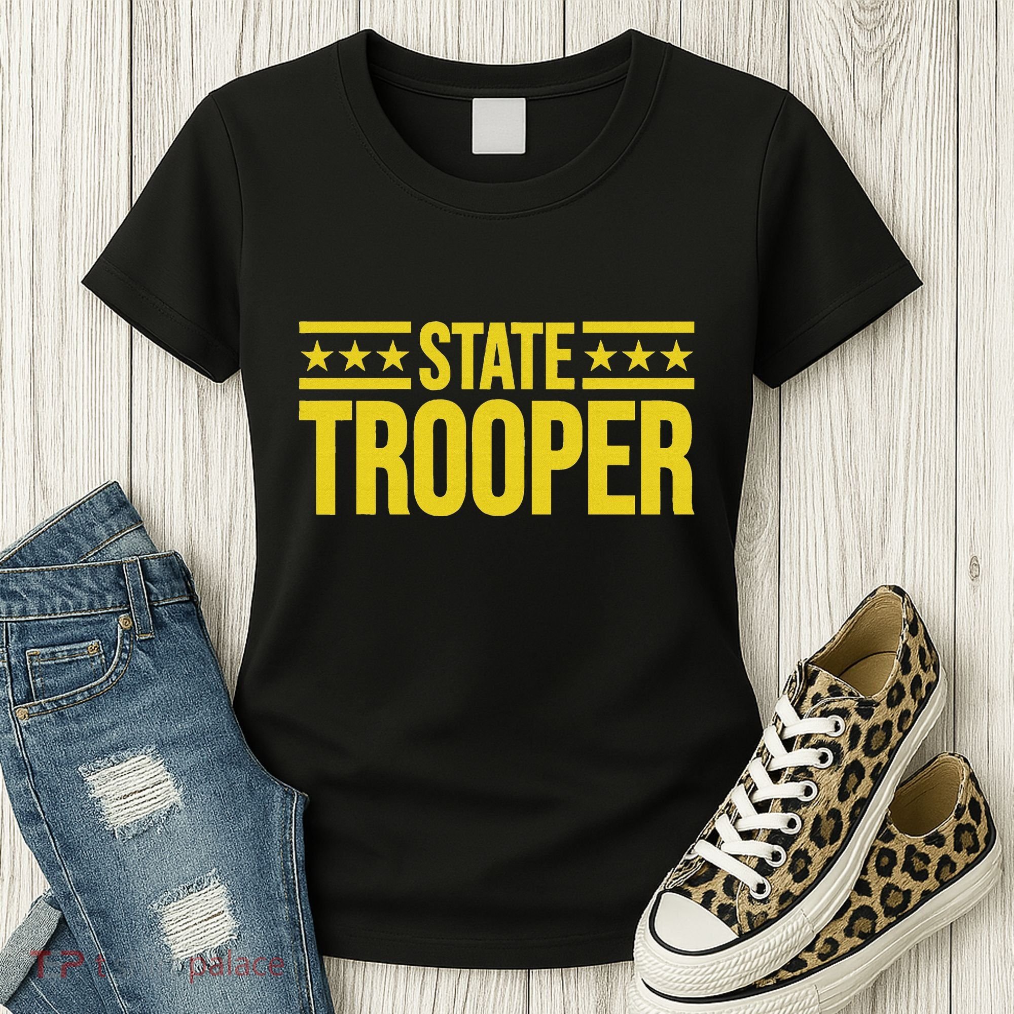 State Trooper Police Uniform Costume Women's T-Shirt