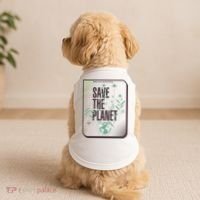 Save The Planet Make Every Day Earth Day Doggie Tank thumb 2