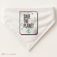 Save The Planet Make Every Day Earth Day USA-Made Doggie Bandana thumb 0