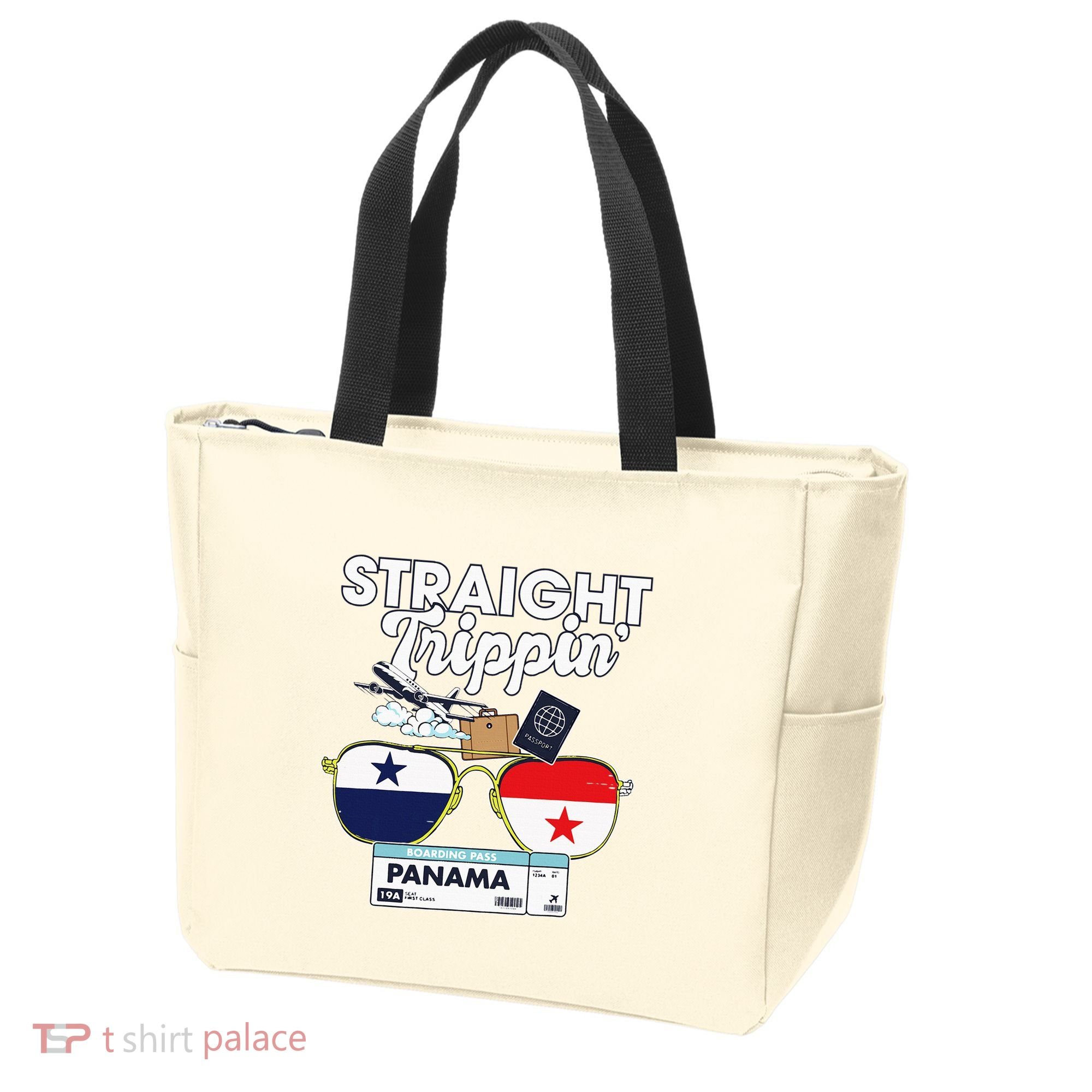 Straight Trippin Panama Vacation Travel Trip Matching Tote Bag