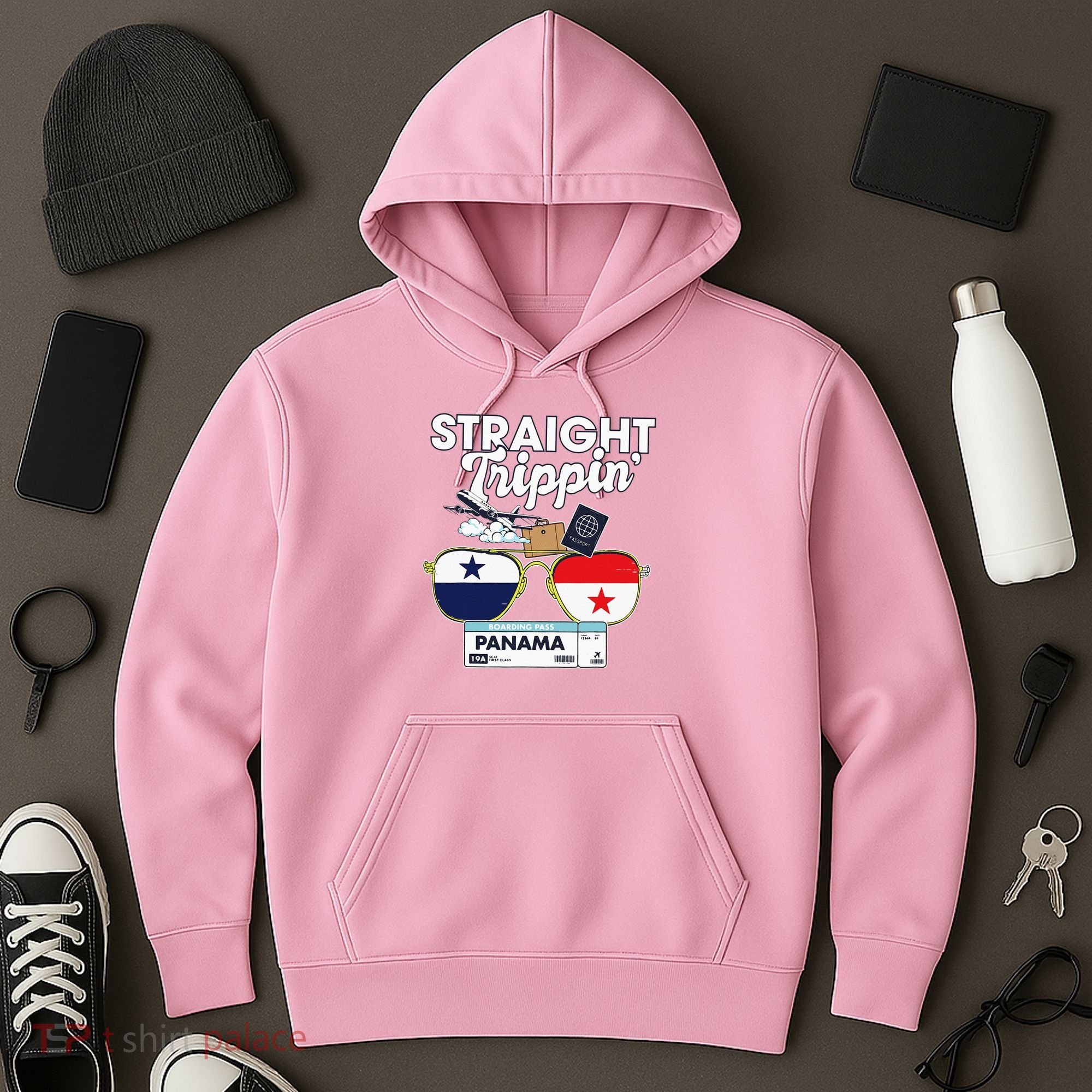 Straight Trippin Panama Vacation Travel Trip Matching Hoodie