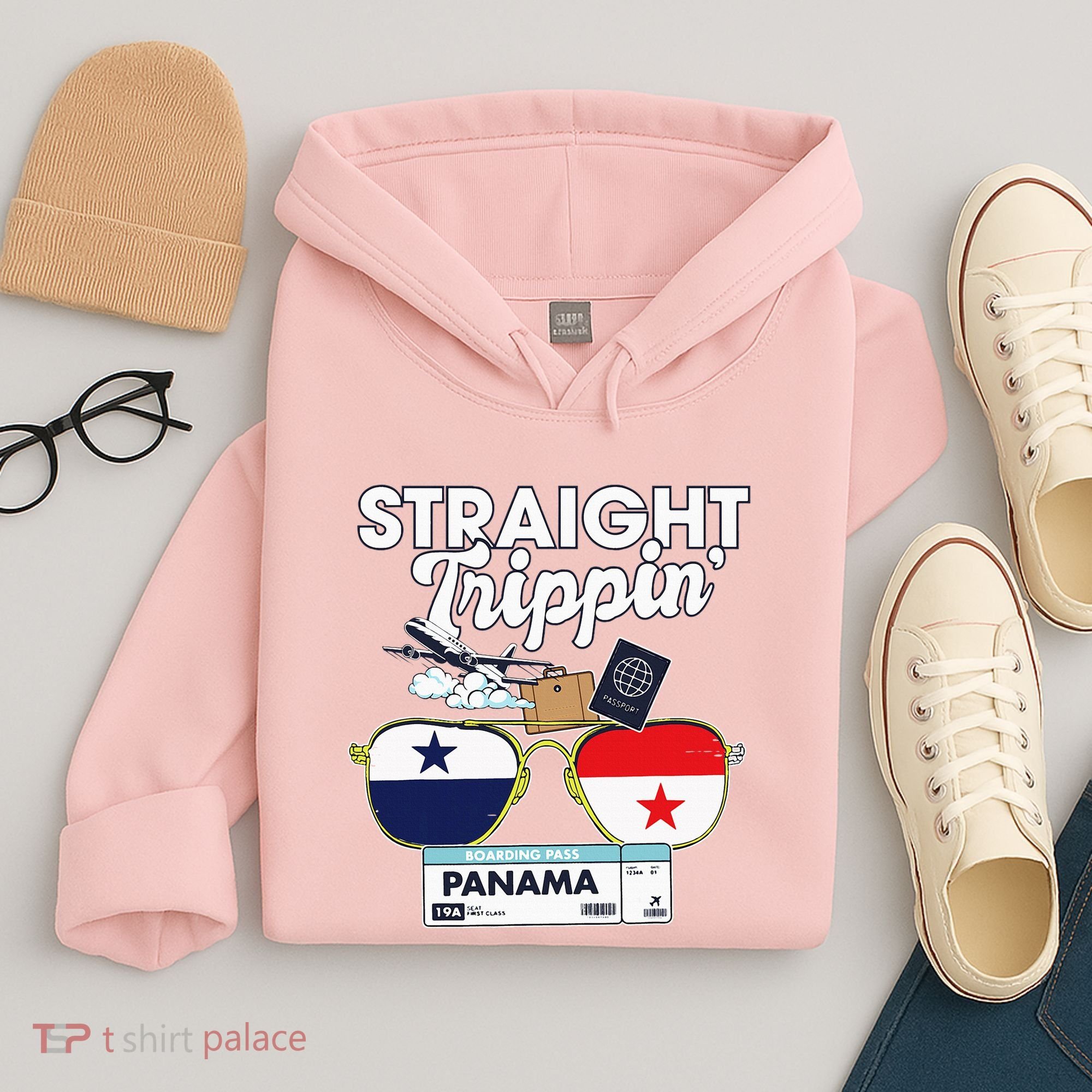 Straight Trippin Panama Vacation Travel Trip Matching Hoodie