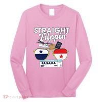 Straight Trippin Panama Vacation Travel Trip Matching Long Sleeve Shirt thumb 0