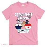 Straight Trippin Panama Vacation Travel Trip Matching T-Shirt thumb 0