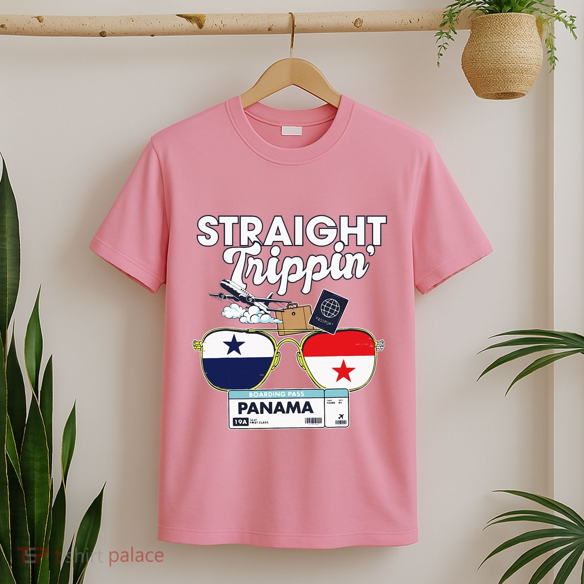 Straight Trippin Panama Vacation Travel Trip Matching T-Shirt
