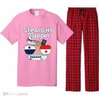 Straight Trippin Panama Vacation Travel Trip Matching Pajama Set thumb 0