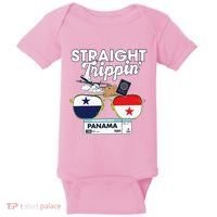 Straight Trippin Panama Vacation Travel Trip Matching Baby Bodysuit thumb 0