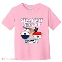 Straight Trippin Panama Vacation Travel Trip Matching Toddler T-Shirt thumb 0