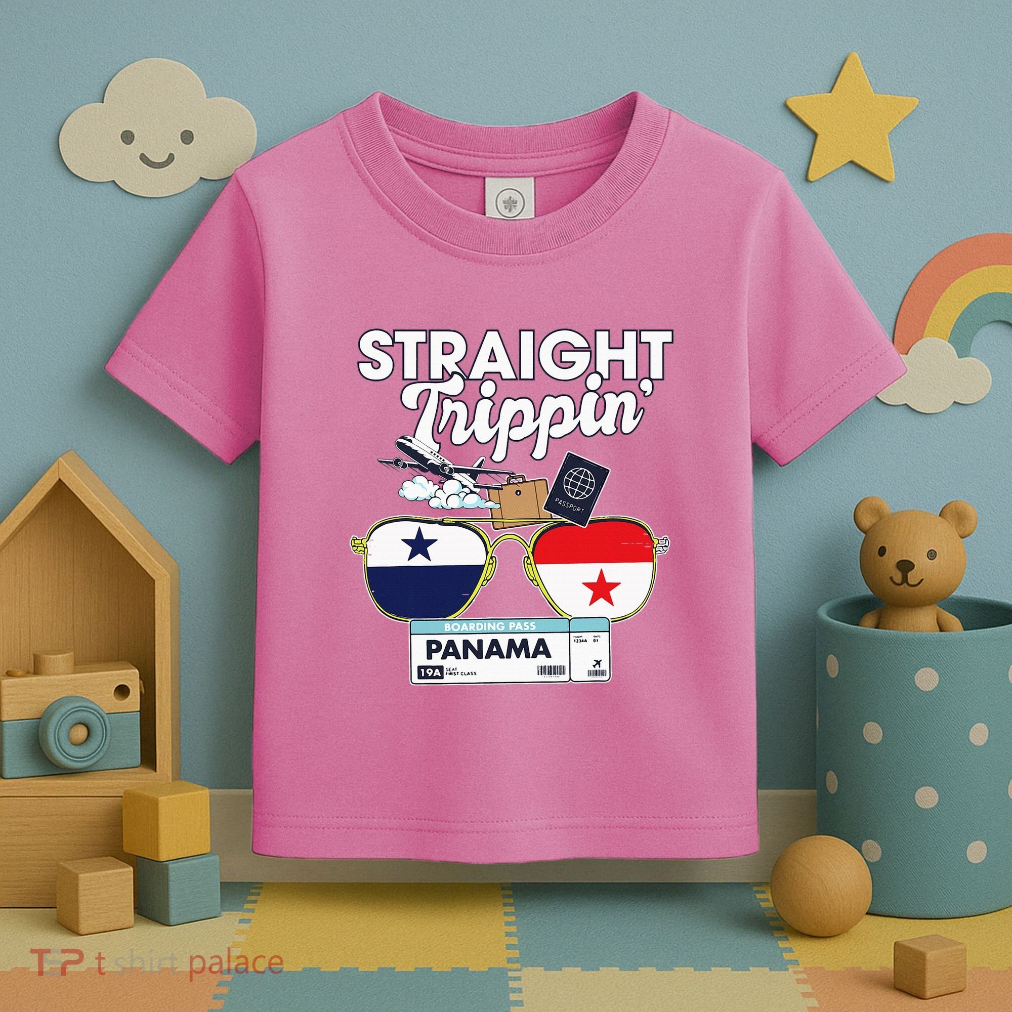 Straight Trippin Panama Vacation Travel Trip Matching Toddler T-Shirt