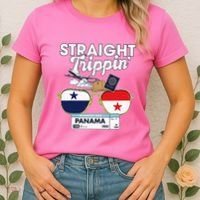 Straight Trippin Panama Vacation Travel Trip Matching Women's T-Shirt thumb 2