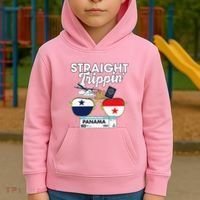 Straight Trippin Panama Vacation Travel Trip Matching Kids Hoodie thumb 2