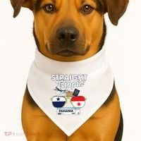 Straight Trippin Panama Vacation Travel Trip Matching USA-Made Doggie Bandana thumb 1