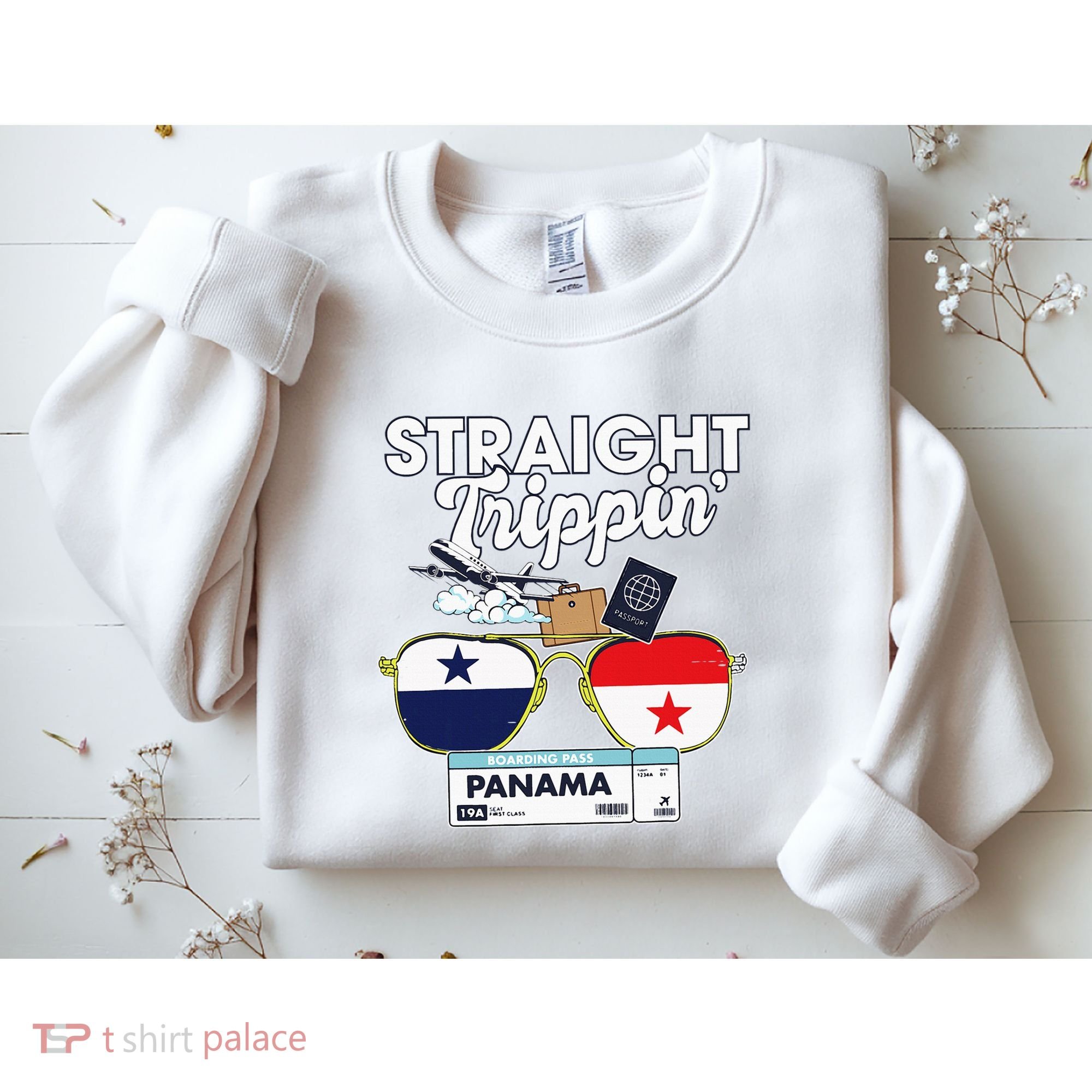 Straight Trippin Panama Vacation Travel Trip Matching Sweatshirt