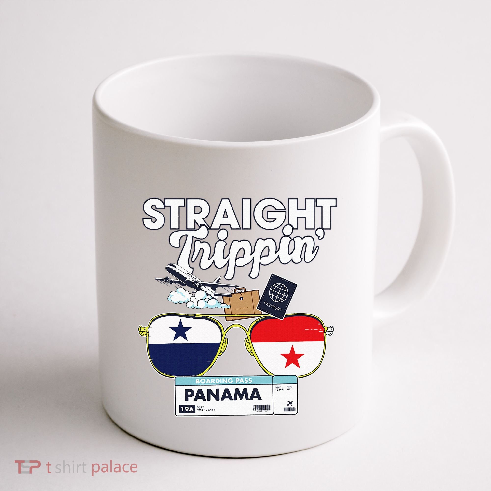 Straight Trippin Panama Vacation Travel Trip Matching Coffee Mug