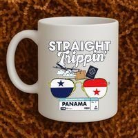 Straight Trippin Panama Vacation Travel Trip Matching Coffee Mug thumb 2