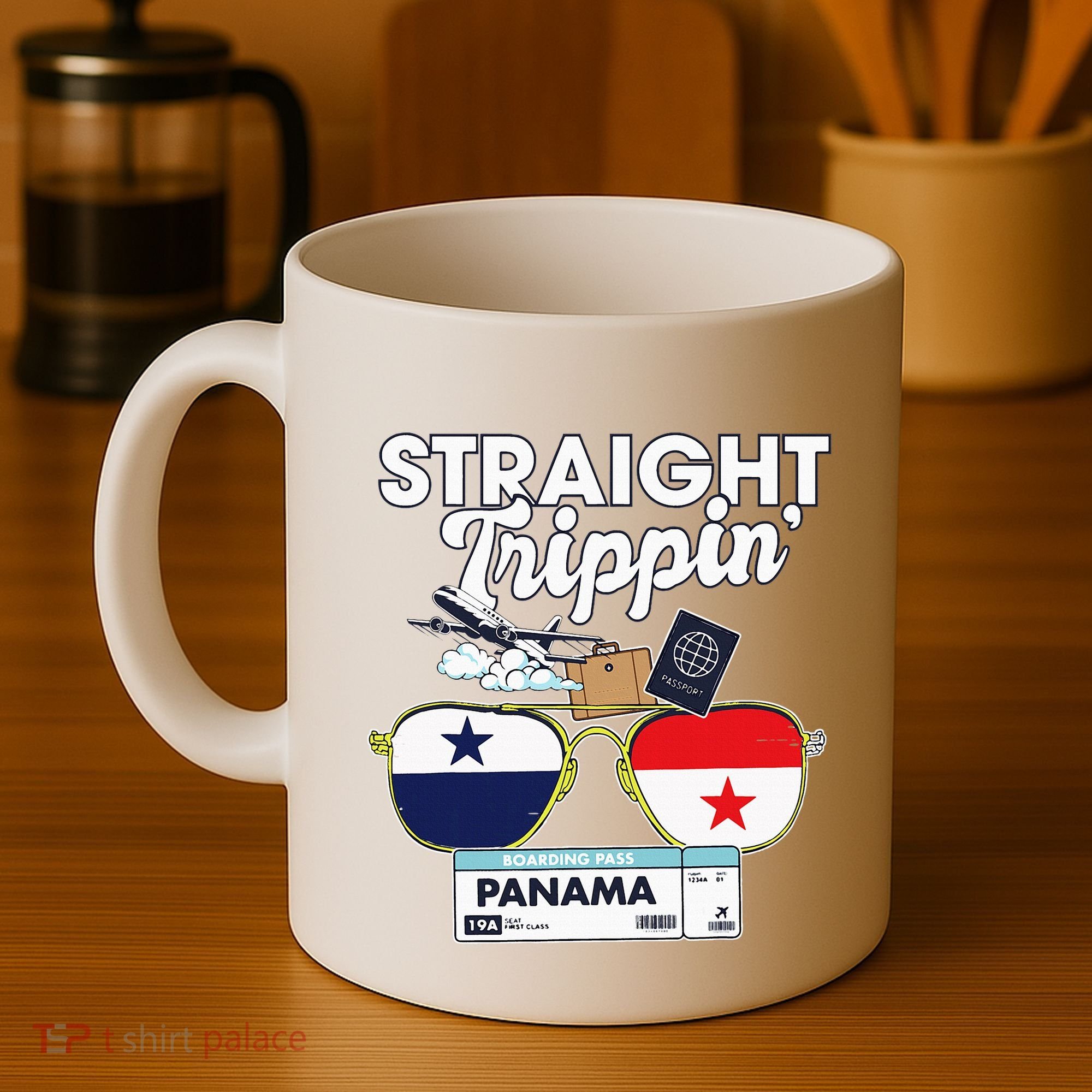 Straight Trippin Panama Vacation Travel Trip Matching Coffee Mug