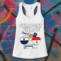 Straight Trippin Panama Vacation Travel Trip Matching Women's Tank Top thumb 3