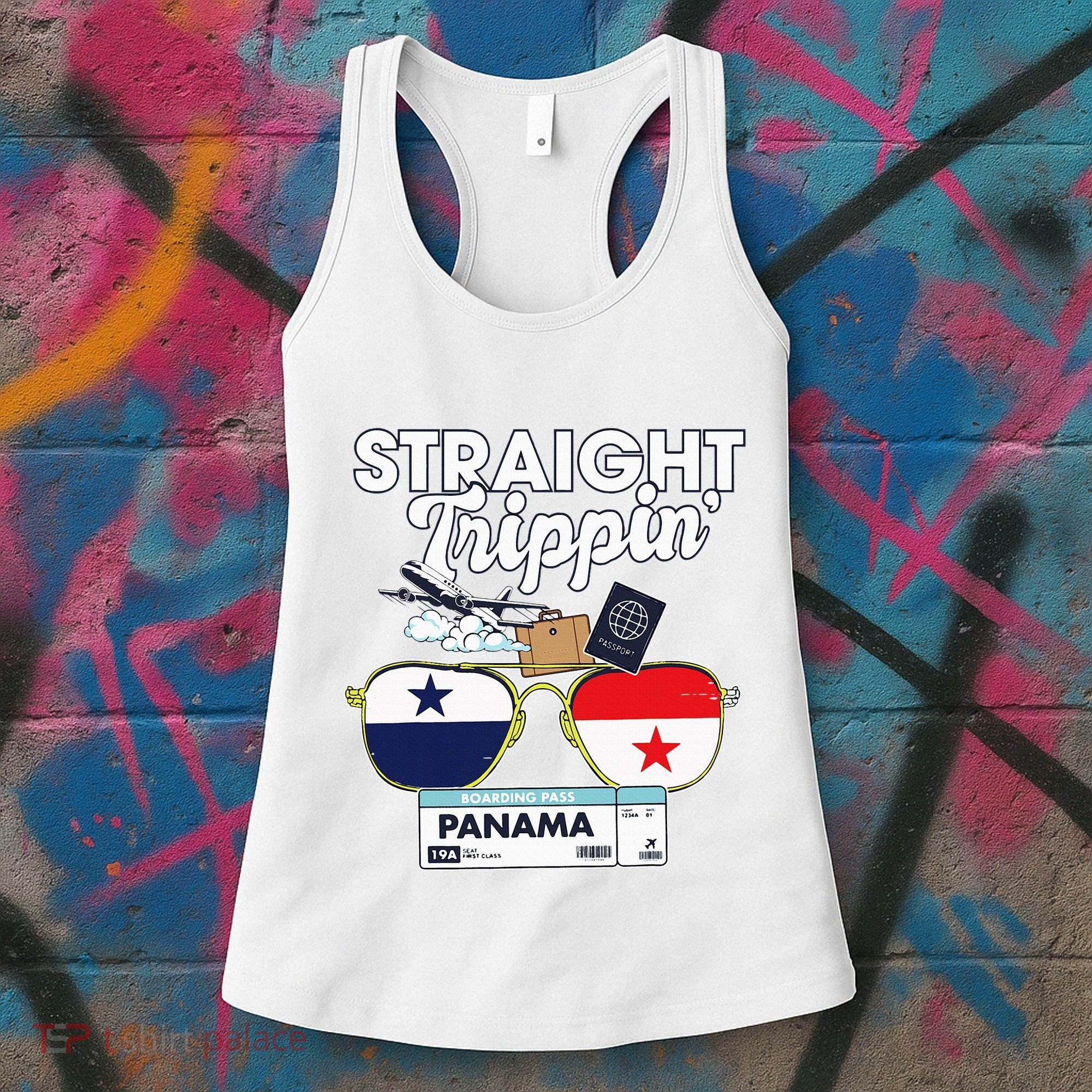 Straight Trippin Panama Vacation Travel Trip Matching Women's Tank Top