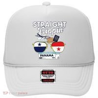 Straight Trippin Panama Vacation Travel Trip Matching Hat thumb 0