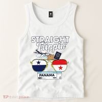 Straight Trippin Panama Vacation Travel Trip Matching Tank Top thumb 2