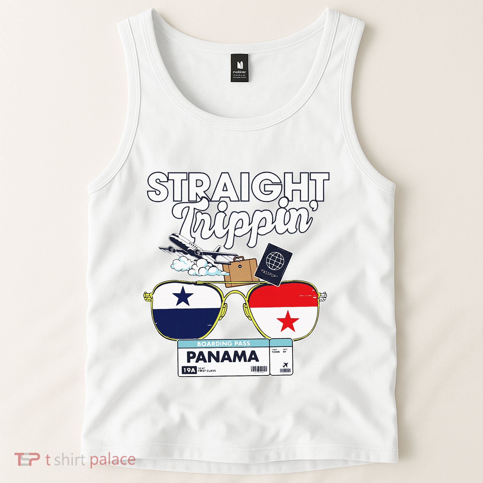 Straight Trippin Panama Vacation Travel Trip Matching Tank Top