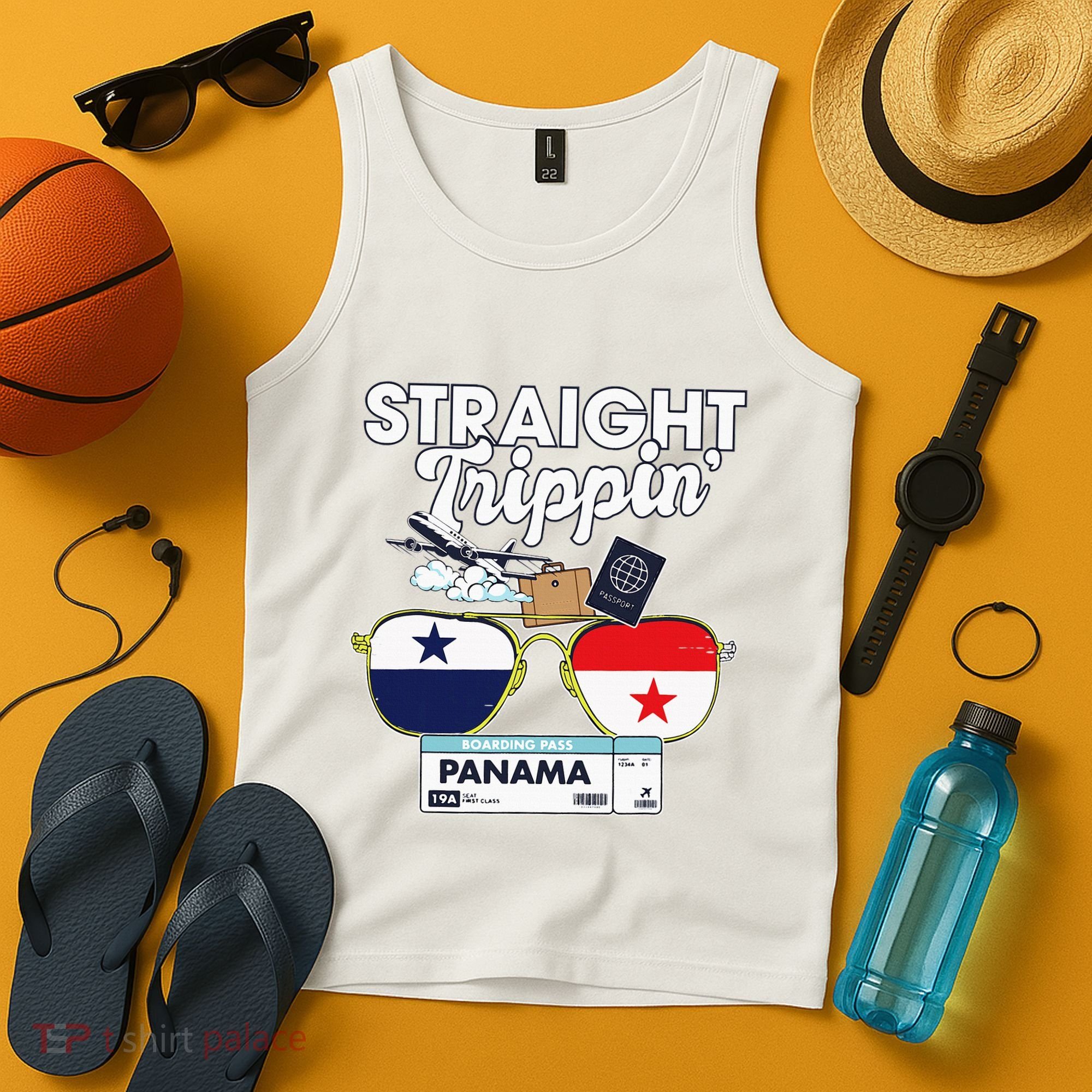 Straight Trippin Panama Vacation Travel Trip Matching Tank Top