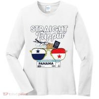 Straight Trippin Panama Vacation Travel Trip Matching Women's Long Sleeve Shirt thumb 0