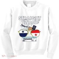 Straight Trippin Panama Vacation Travel Trip Matching Kids Sweatshirt thumb 0