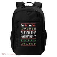 Sleigh The Patriarchy Feminist Christmas Lover Great Gift Backpack thumb 0