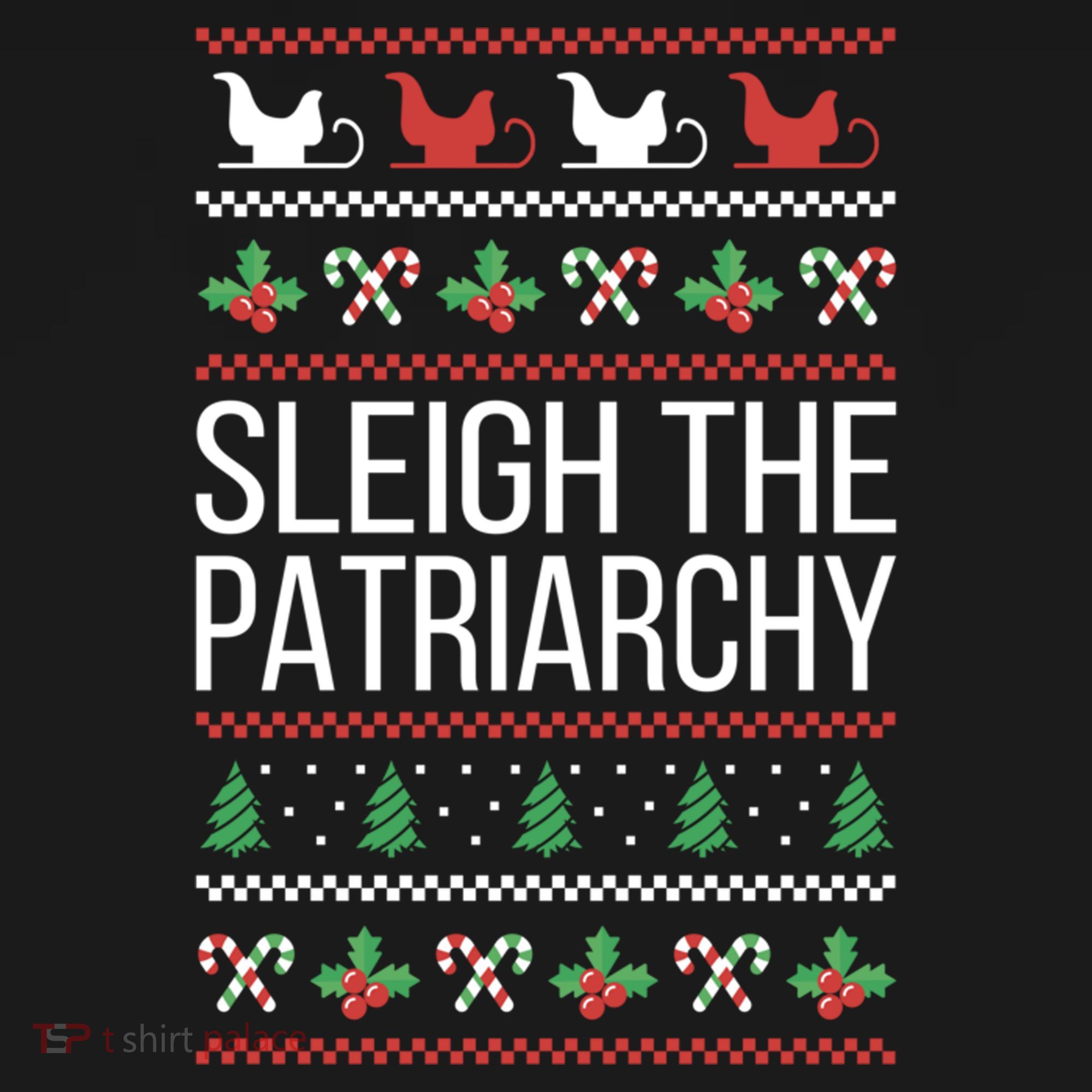 Sleigh The Patriarchy Feminist Christmas Lover Great Gift Pajama Set