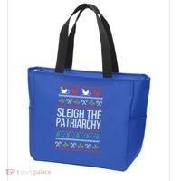 Sleigh The Patriarchy Feminist Christmas Lover Great Gift Tote Bag thumb 3