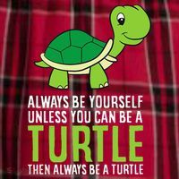 Sea Turtle Pet Always Be Yourself Unless You Can Be A Turtle Men's Flannel Plaid Pajama Pants thumb 2