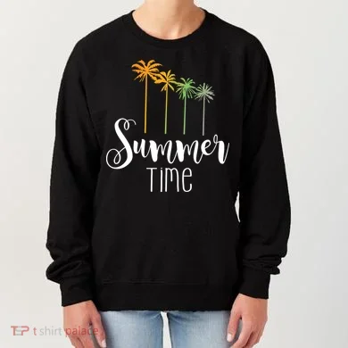 Summer Time Palm Tree Women's Sweatshirt