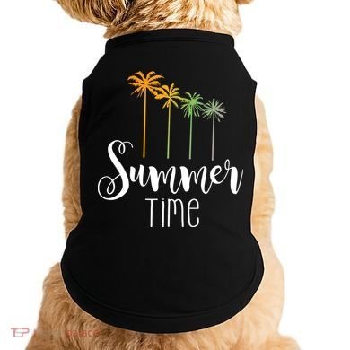Summer Time Palm Tree Doggie Tank