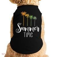 Summer Time Palm Tree Doggie Tank thumb 0