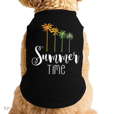 Summer Time Palm Tree Doggie Tank