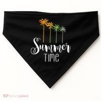 Summer Time Palm Tree USA-Made Doggie Bandana thumb 0