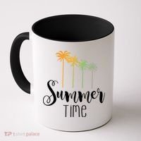 Summer Time Palm Tree Coffee Mug thumb 0