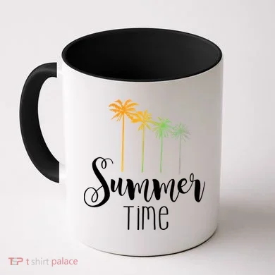 Summer Time Palm Tree Coffee Mug