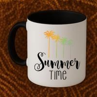 Summer Time Palm Tree Coffee Mug thumb 2