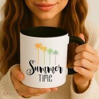 Summer Time Palm Tree Coffee Mug thumb 3