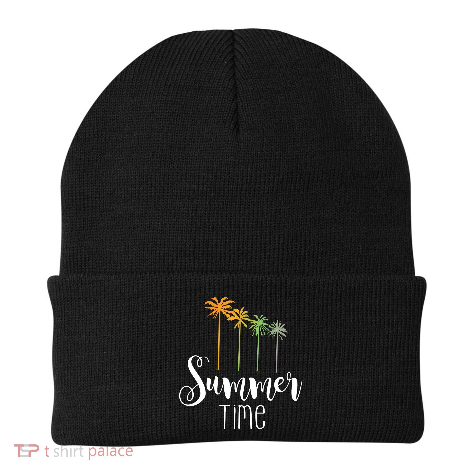 Summer Time Palm Tree Beanie