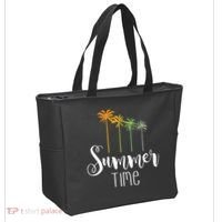 Summer Time Palm Tree Tote Bag thumb 2