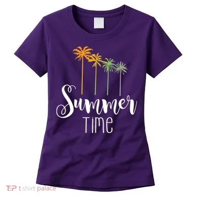 Summer Time Palm Tree Women's T-Shirt