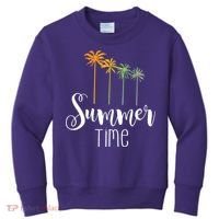 Summer Time Palm Tree Kids Sweatshirt thumb 0