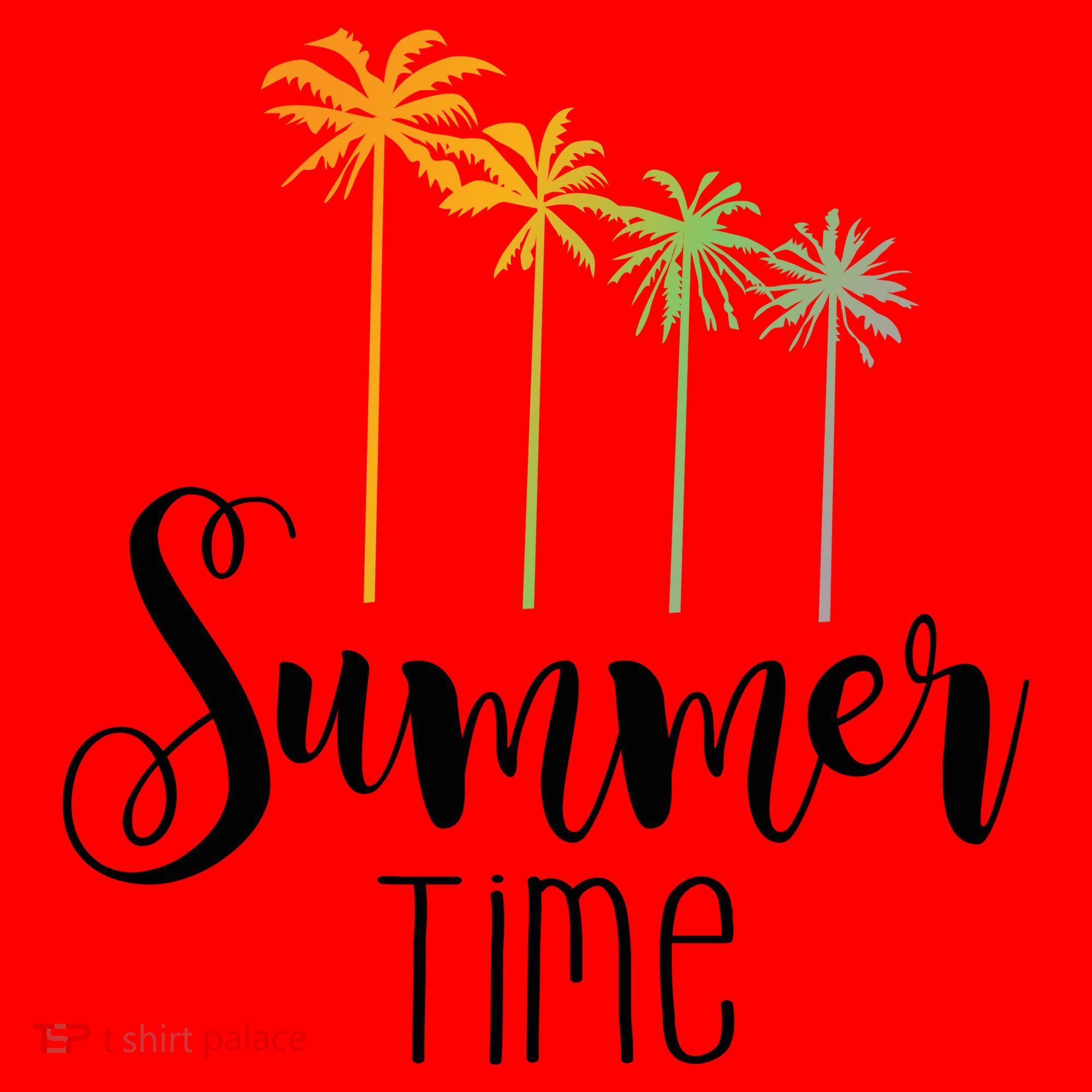 Summer Time Palm Tree Santa Hat